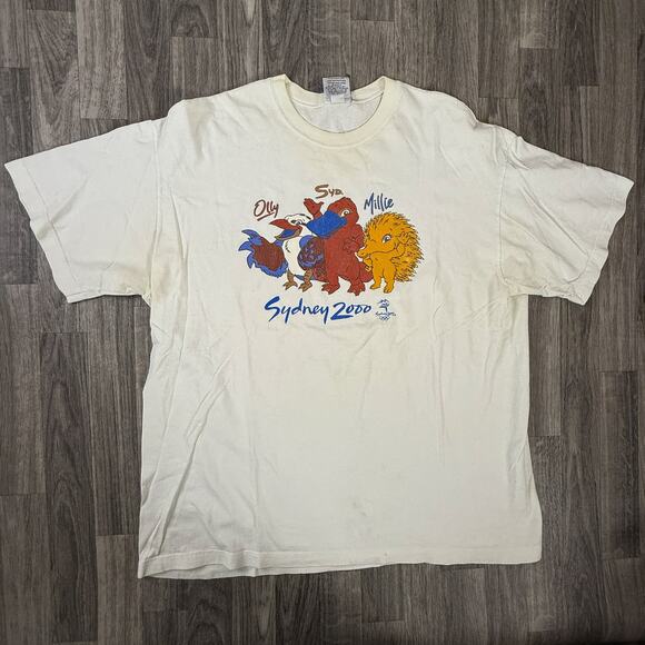VTG 2000 Sydney Olympics Mascots T-Shirt XXL ACME Australia Official Promo - Picture 1 of 9